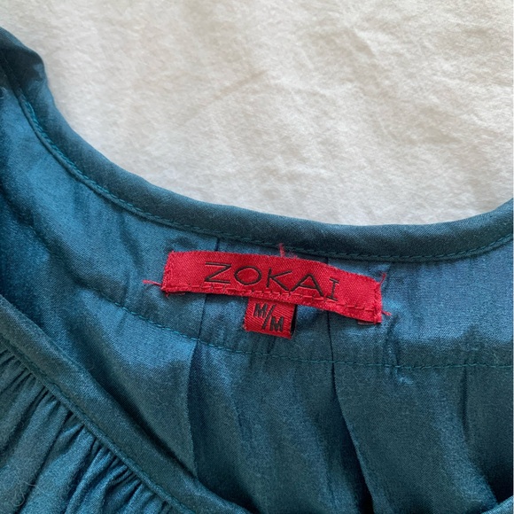 Zokai Aqua ruffle blouse - Picture 5 of 5